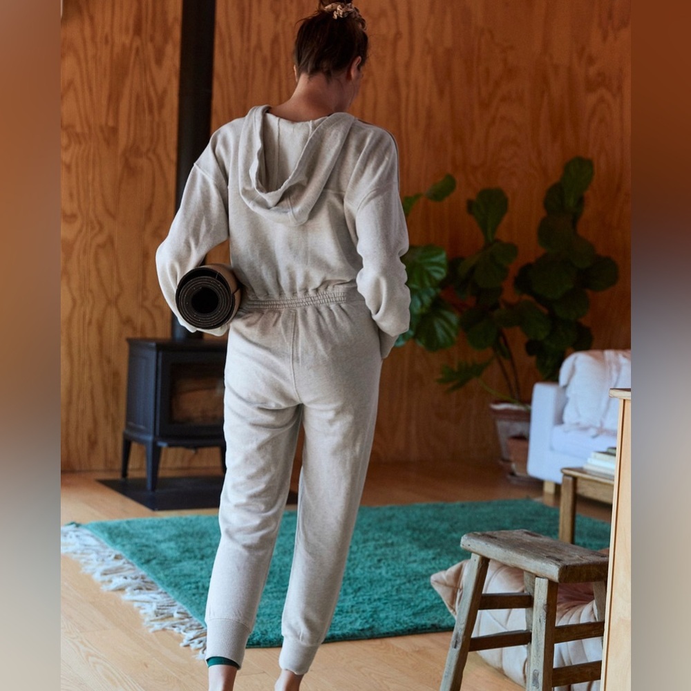 FP Movement Hatch Warm Up Jumpsuit in Heathered Gray